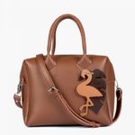 Horse brown mini bowling bag