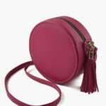 Cherry circle cross-body bag