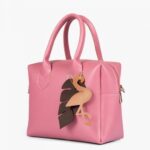 Pink mini bowling bag