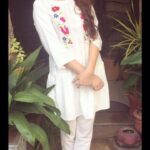 White Floral Linen Top