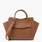 Brown top-handle bag