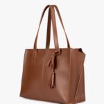 Horse brown over the shoulder tote bag