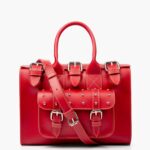 Red wilderness satchel bag