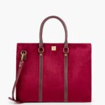 -34% Have Questions?Ask us BURGUNDY SUEDE LAPTOP BAG