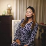 Navy With Pin Leaves Loungewear