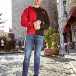 Panel Printed Hoodie MK-1021