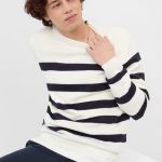 Monochromatic Striped Sweater