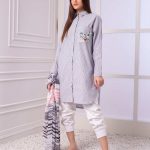 STRIPED TUNIC WITH BIRD