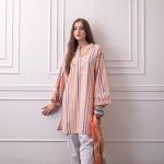 STRIPED TUNIC WITH LACE