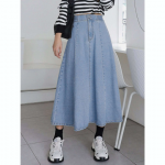 High Waist Denim Skirt