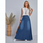 Long Denim Skirt