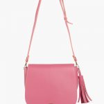 PINK FOLDOVER SADDLE BAG