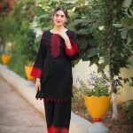 Black Organza Embroidery