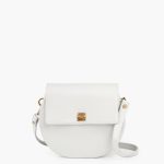 WHITE CROCODILE SADDLE BAG