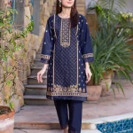 2 Pc embroidered cotton