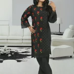 2 Pc embroidered cotton