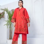 2 Pc embroidered cotton