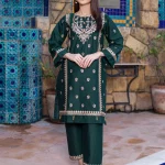 2 Pc embroidered cotton