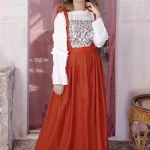 TANGERINE WHITE DUNGAREE