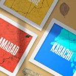 SET OF 3 FRAMES - BIG TYPE KLI