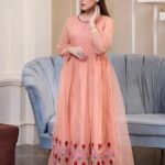 Rouge coloured dress